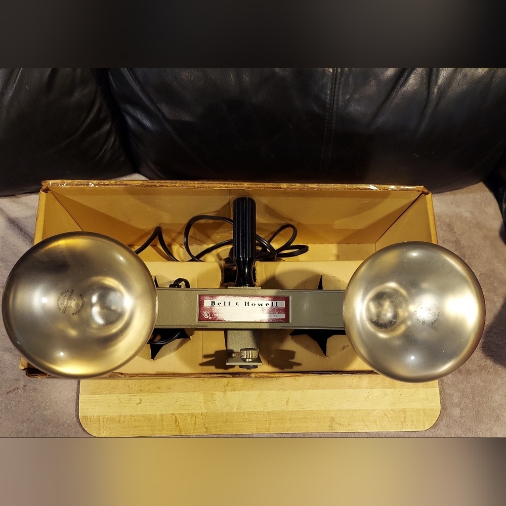 Vintage Bell Howell Flood Light Bar Lamp 375w For Indoor Projector Movies #28801